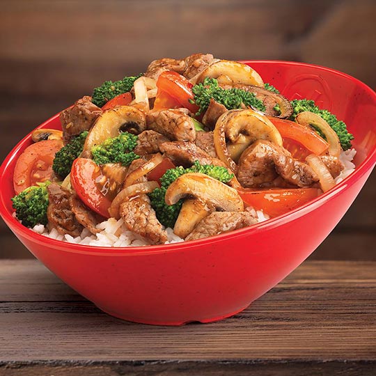 Genghis Grill Mongolian Stir Fry Asian Grill Bowl