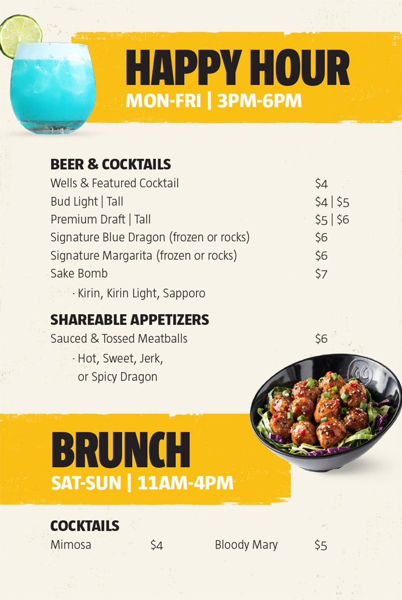 Ghengis Grill Happy Hour