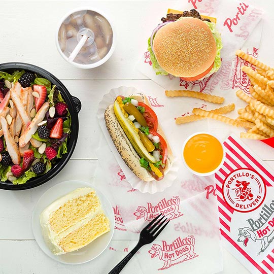 Portillos Hot Dogs Chicago Style Burgers Italian Beef Chocolate Cake